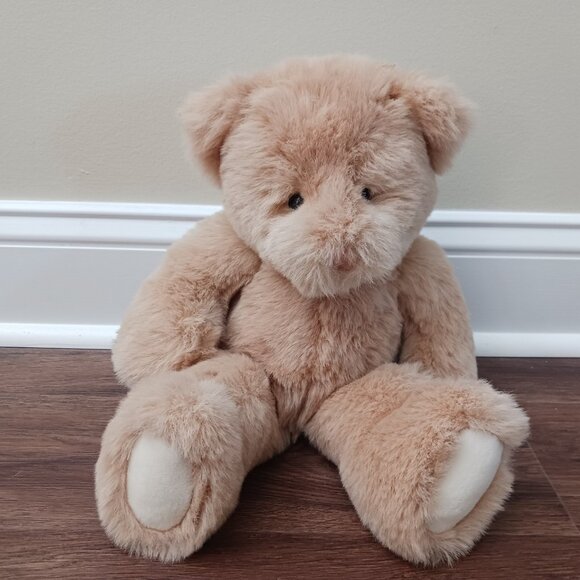 1985 Gund Medium Tan Bunky Bear Plush Stuffed Animal Toy 16” No Tag - Picture 1 of 5